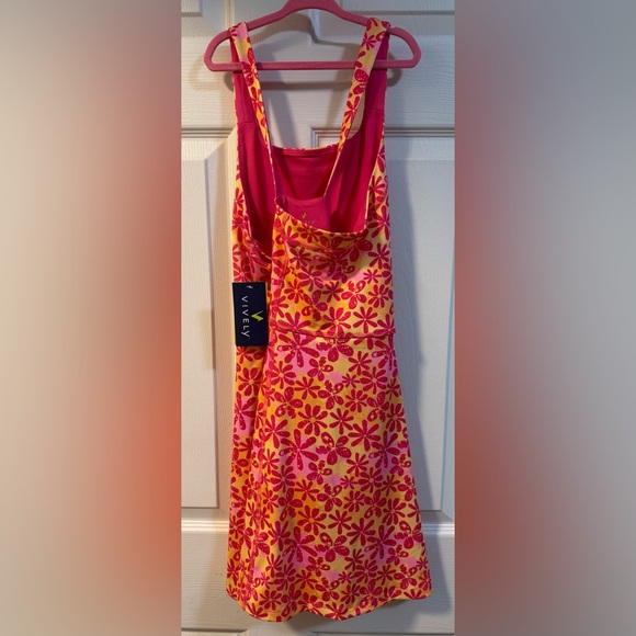 Vively Girls Active Dress | Pink & Yellow Floral Print | Size XL (14/16) | NWT - Picture 3 of 5